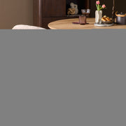 Eetkamerstoel Bella Beige Poot Zand Met armleuning 64x65x83 cm-Eetkamerstoelen-Starfurn
