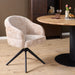 Eetkamerstoel Bella - Beige - Poot Zwart - Met armleuning-Eetkamerstoelen-Starfurn