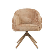 Eetkamerstoel Bella Cinnamon Poot Bronze Met armleuning-Eetkamerstoelen-Starfurn