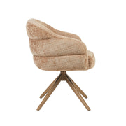 Eetkamerstoel Bella Cinnamon Poot Bronze Met armleuning-Eetkamerstoelen-Starfurn