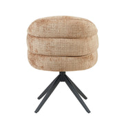 Eetkamerstoel Bella Cinnamon Poot Zwart Met armleuning-Eetkamerstoelen-Starfurn