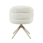 Eetkamerstoel Bella Off Wit Poot Zand Met armleuning 64x65x83 cm-Eetkamerstoelen-Starfurn