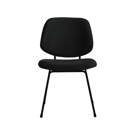 Eetkamerstoel Bello Fluweel Zwart-Eetkamerstoelen-LABEL51
