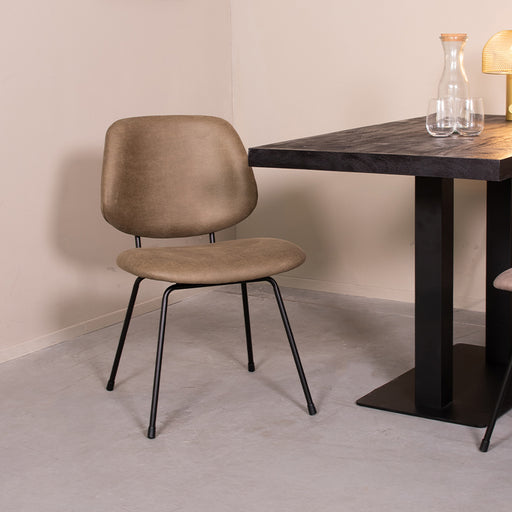 Eetkamerstoel Bello - Moss - Micro Suede-Eetkamerstoelen-LABEL51
