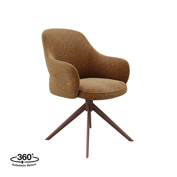Eetkamerstoel Bern - Coral - Royal Boucle - Coral Metalen Frame-Eetkamerstoelen-LABEL51