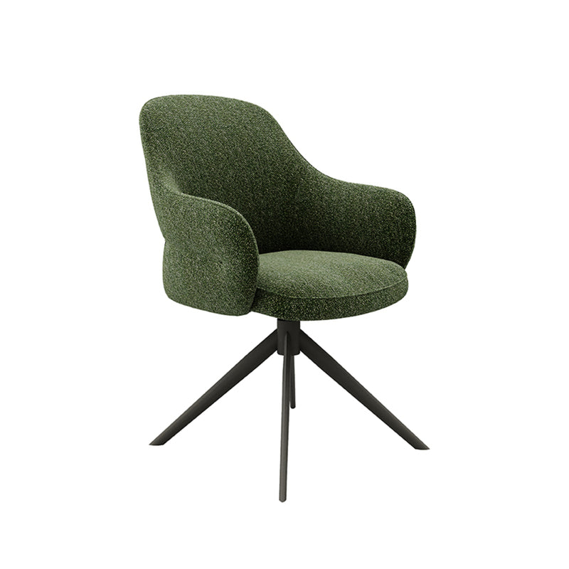 Eetkamerstoel Bern Forest Royal Boucle Forest Metalen Frame-Eetkamerstoelen-LABEL51