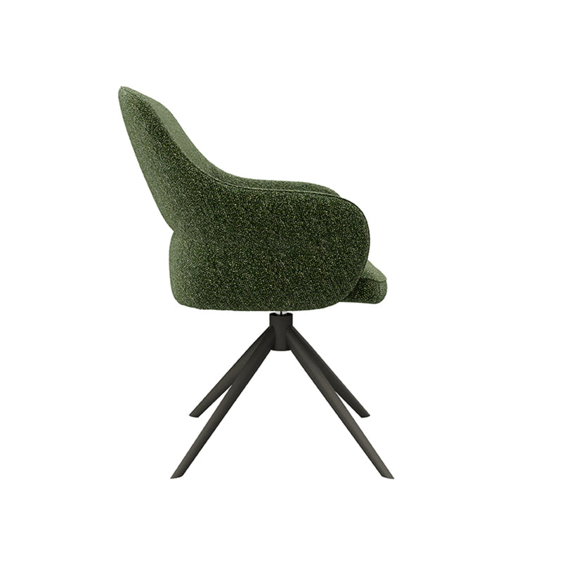 Eetkamerstoel Bern Forest Royal Boucle Forest Metalen Frame-Eetkamerstoelen-LABEL51