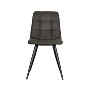 Eetkamerstoel Bistro Antraciet Micro Suede 46x59x86 cm-Eetkamerstoelen-LABEL51
