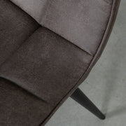 Eetkamerstoel Bistro Antraciet Micro Suede 46x59x86 cm-Eetkamerstoelen-LABEL51