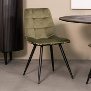Eetkamerstoel Bistro Hunter Fluweel #2 46x59x86 cm-Eetkamerstoelen-LABEL51