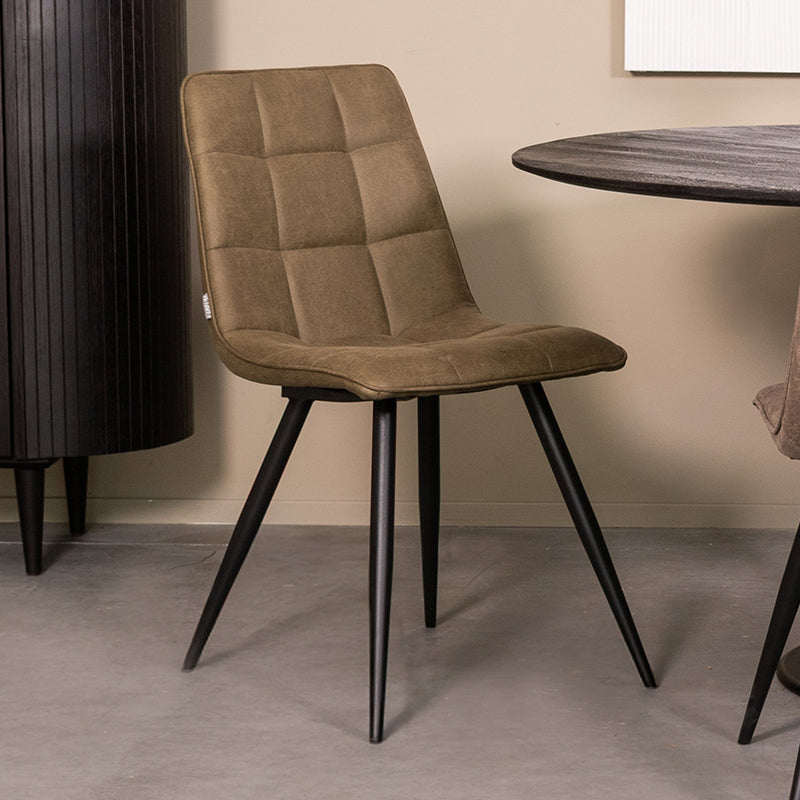Eetkamerstoel Bistro Moss Micro Suede 46x59x86 cm-Eetkamerstoelen-LABEL51