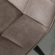 Eetkamerstoel Bistro Taupe Micro Suede 46x59x86 cm-Eetkamerstoelen-LABEL51