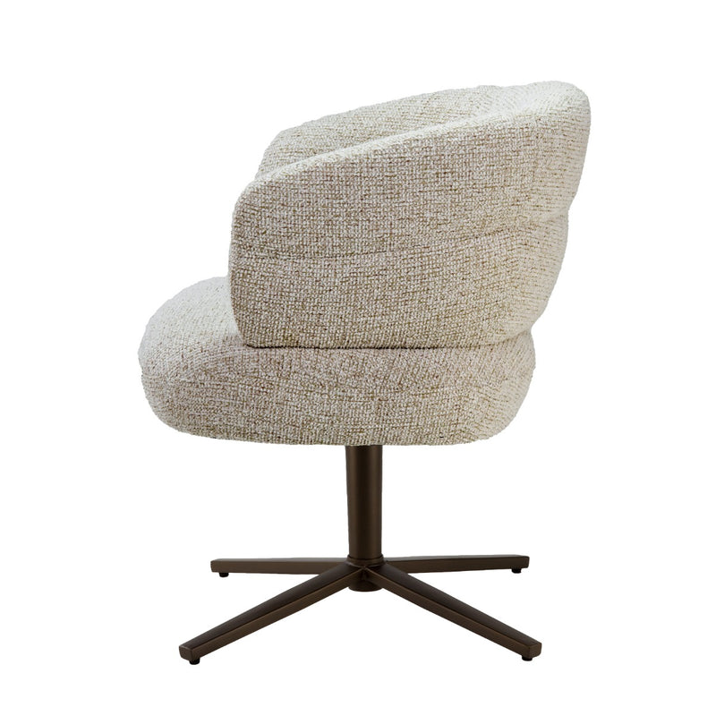 Eetkamerstoel Blake Stof Beige 69x65x81 cm-Eetkamerstoelen-Livingfurn