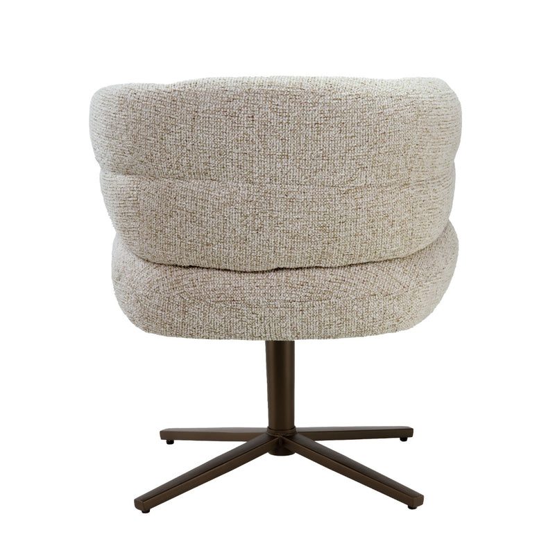 Eetkamerstoel Blake Stof Beige 69x65x81 cm-Eetkamerstoelen-Livingfurn