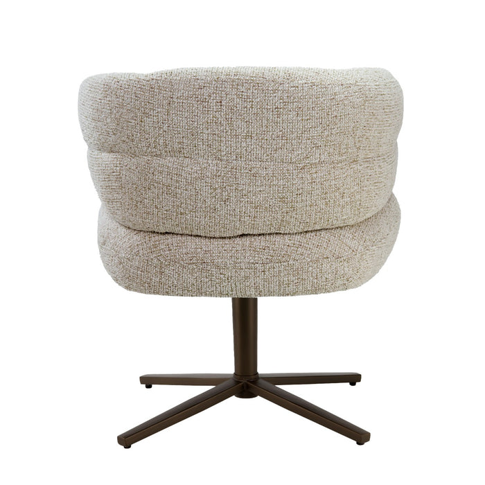 Eetkamerstoel Blake Stof Beige 69x65x81 cm-Eetkamerstoelen-Livingfurn