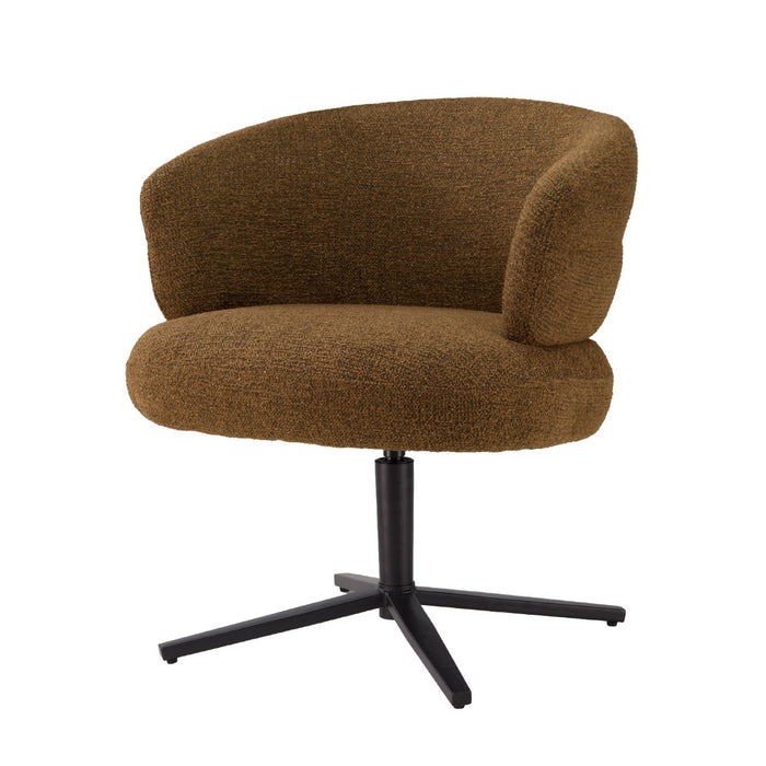 Eetkamerstoel Blake Stof Caramel-Eetkamerstoelen-Livingfurn