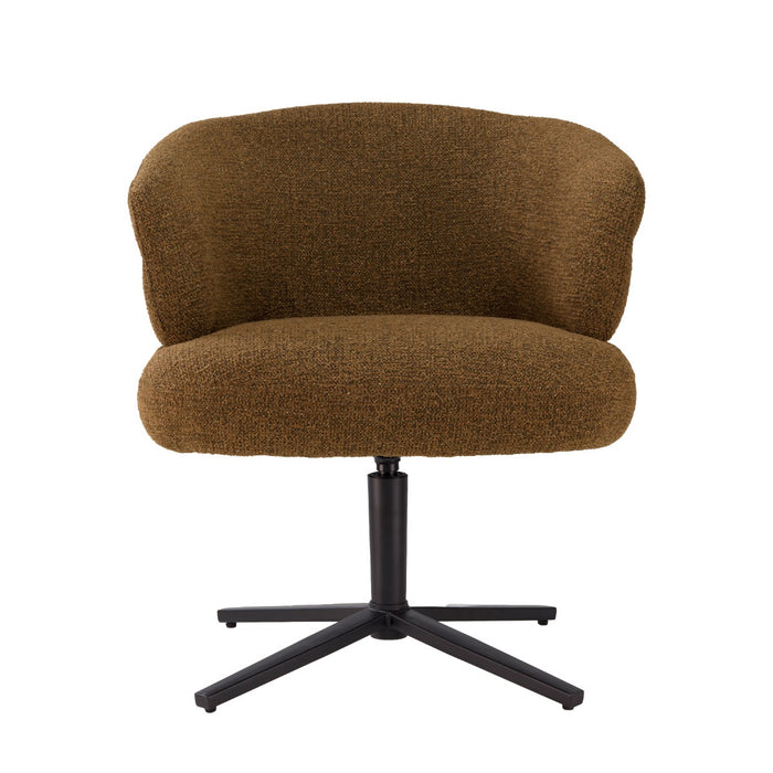 Eetkamerstoel Blake Stof Caramel-Eetkamerstoelen-Livingfurn