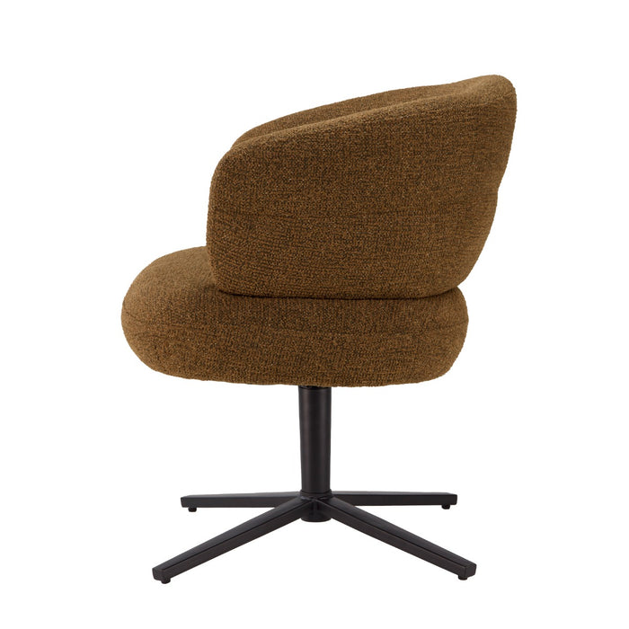 Eetkamerstoel Blake Stof Caramel-Livingfurn