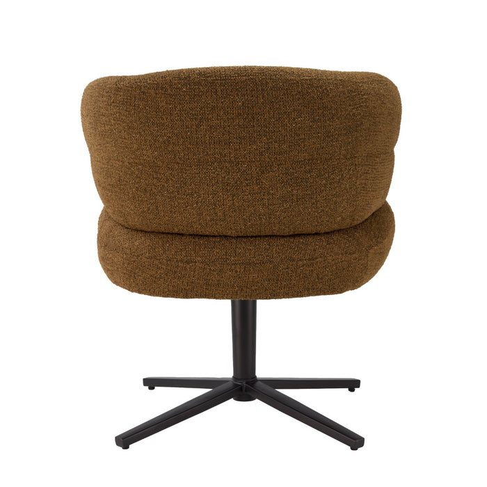Eetkamerstoel Blake Stof Caramel-Livingfurn