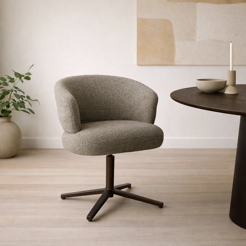 Eetkamerstoel Blake Stof Desert 69x65x81 cm-Eetkamerstoelen-Livingfurn