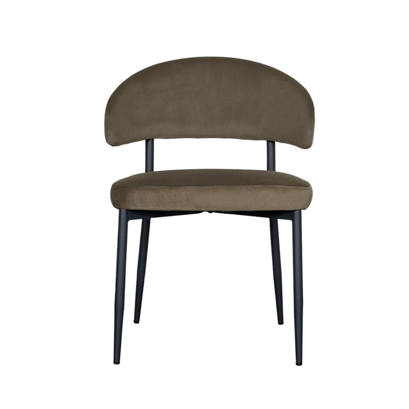Eetkamerstoel Bliss Hunter Fluweel 56x55x76 cm-Eetkamerstoelen-LABEL51