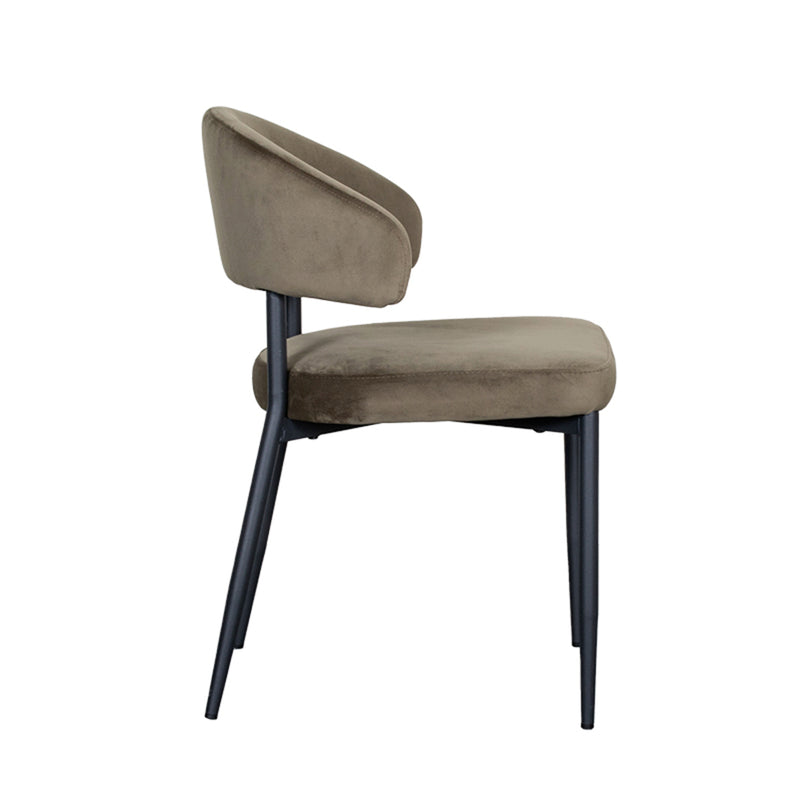Eetkamerstoel Bliss Hunter Fluweel 56x55x76 cm-Eetkamerstoelen-LABEL51