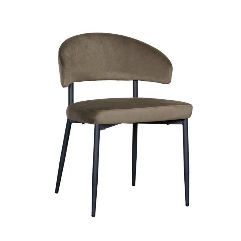 Eetkamerstoel Bliss Hunter Fluweel 56x55x76 cm-Eetkamerstoelen-LABEL51