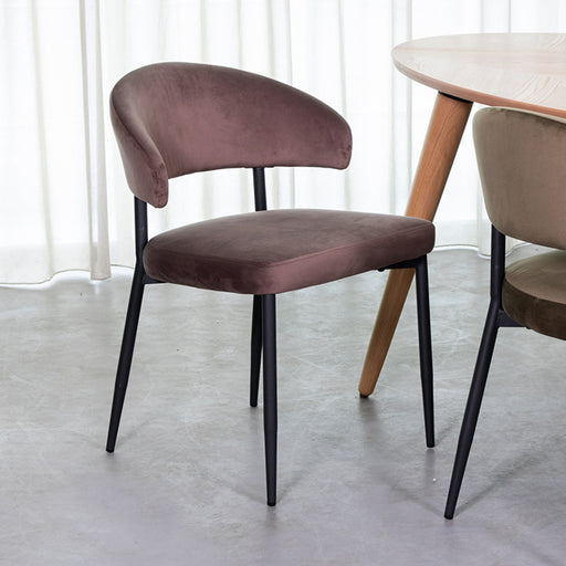 Eetkamerstoel Bliss - Taupe - Fluweel-Eetkamerstoelen-LABEL51