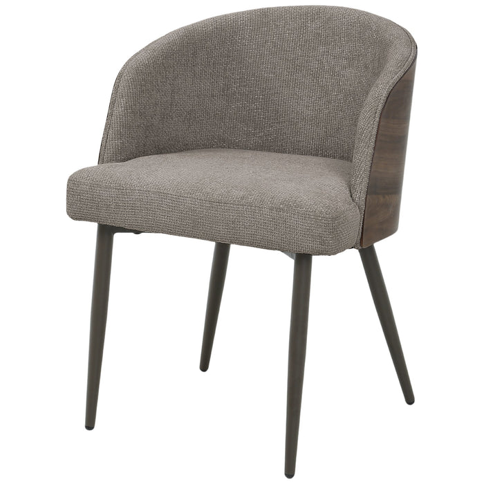 Eetkamerstoel Bosca Polyester Bruin-Eetkamerstoelen-PTMD