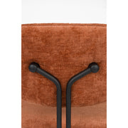 Eetkamerstoel Bouton Polyester Terracotta 59x50 cm-Eetkamerstoelen-Creating Home