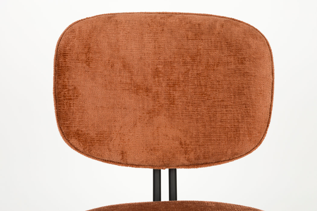 Eetkamerstoel Bouton Polyester Terracotta 59x50 cm-Fauteuils-Creating Home