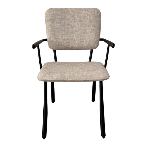 Eetkamerstoel Brix Eetkamerstoel Beige 56 cm Stof, gecoat s 31441-Eetkamerstoelen-Livingfurn