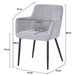 Eetkamerstoel Bronco Beige 61 cm-Eetkamerstoelen-Livingfurn