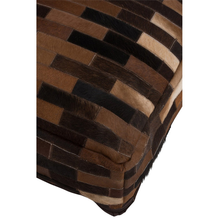 Eetkamerstoel Bruin Katoen 60 cm 60x60x20 cm-Poefs-J-Line