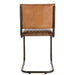 Eetkamerstoel Bruin Leer 45 cm 45x52x88 cm-Eetkamerstoelen-J-Line