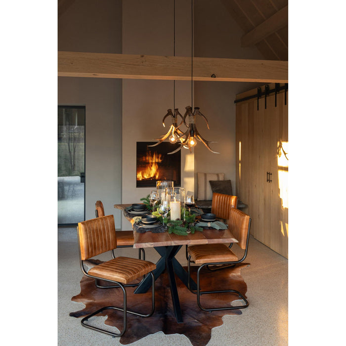 Eetkamerstoel Bruin Leer 45 cm-Eetkamerstoelen-J-Line