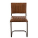 Eetkamerstoel Bruin Leer 45 cm-Eetkamerstoelen-J-Line