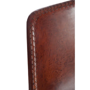 Eetkamerstoel Bruin Leer 49 cm 49x46x79 cm-Eetkamerstoelen-J-Line