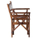 Eetkamerstoel Bruin Leer 56 cm 56x53x88 cm-Eetkamerstoelen-J-Line