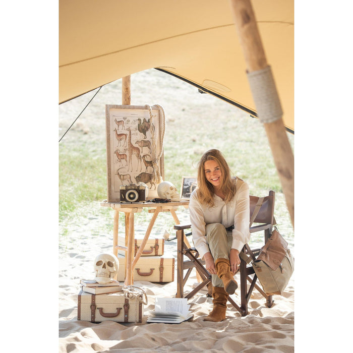 Eetkamerstoel Bruin Leer 56 cm 56x53x88 cm-Eetkamerstoelen-J-Line