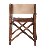 Eetkamerstoel Bruin Leer 56 cm 56x53x88 cm-Eetkamerstoelen-J-Line