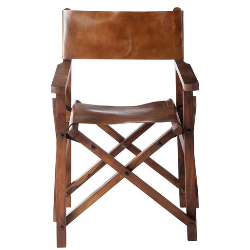 Eetkamerstoel Bruin Leer 56 cm-Eetkamerstoelen-J-Line