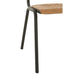 Eetkamerstoel Bruin Metaal 43 cm-Eetkamerstoelen-J-Line