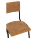 Eetkamerstoel Bruin Metaal 43 cm-Eetkamerstoelen-J-Line