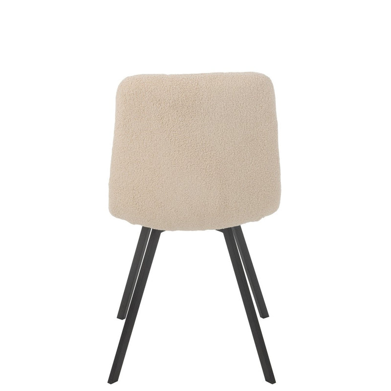 Eetkamerstoel Bruin Metaal 45 cm 45x55x85 cm-Eetkamerstoelen-J-Line