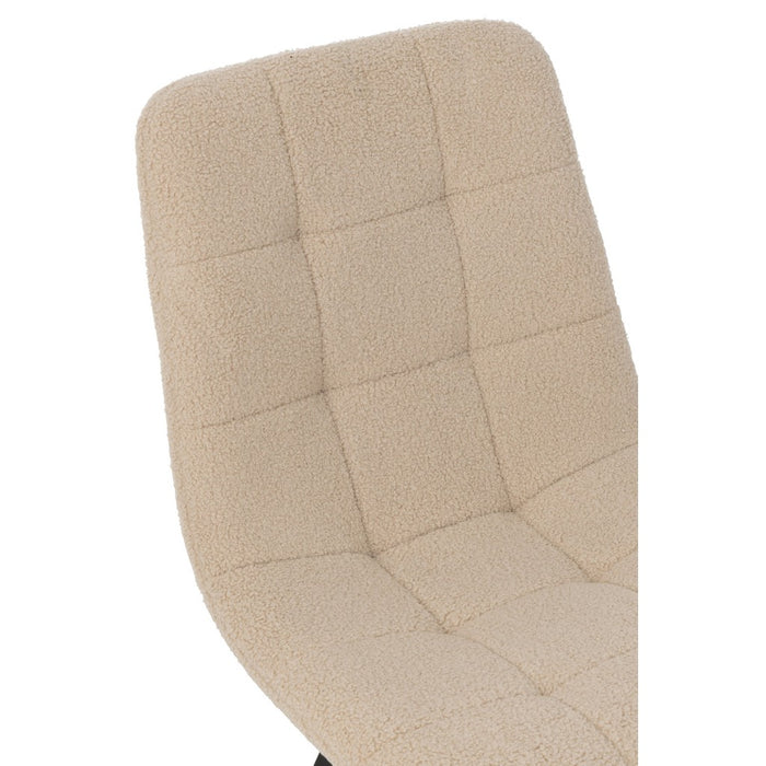 Eetkamerstoel Bruin Metaal 45 cm 45x55x85 cm-Eetkamerstoelen-J-Line