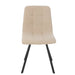 Eetkamerstoel Bruin Metaal 45 cm-Eetkamerstoelen-J-Line