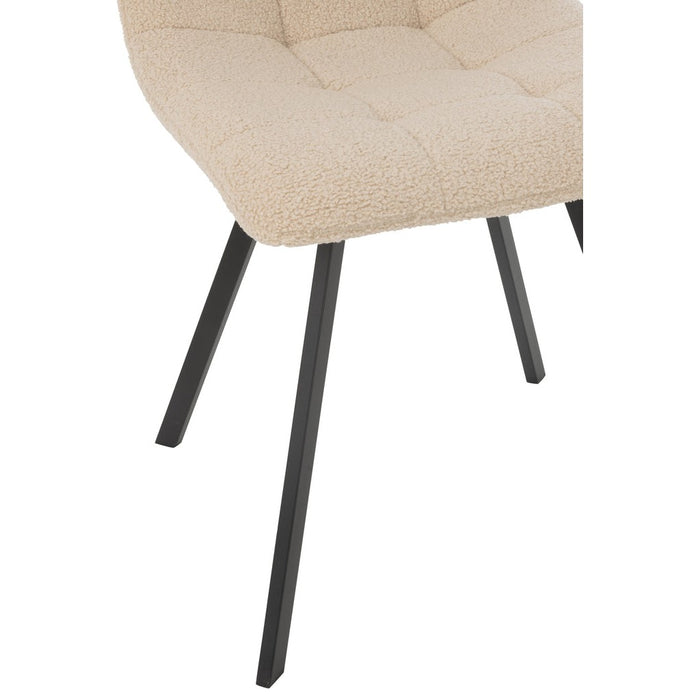 Eetkamerstoel Bruin Metaal 45 cm-Eetkamerstoelen-J-Line