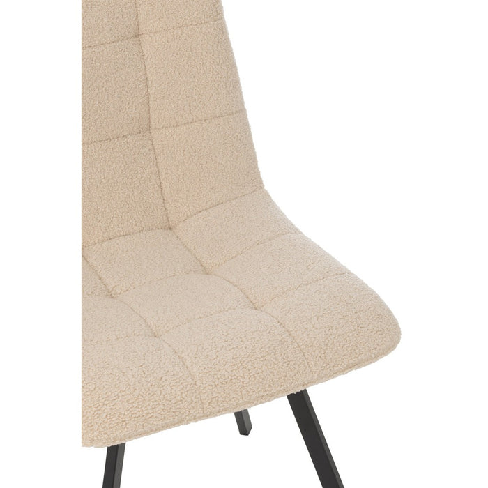 Eetkamerstoel Bruin Metaal 45 cm-Eetkamerstoelen-J-Line