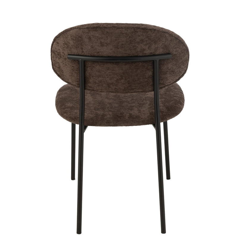 Eetkamerstoel Bruin Multiplex 55 cm 55x51x82 cm-Eetkamerstoelen-J-Line